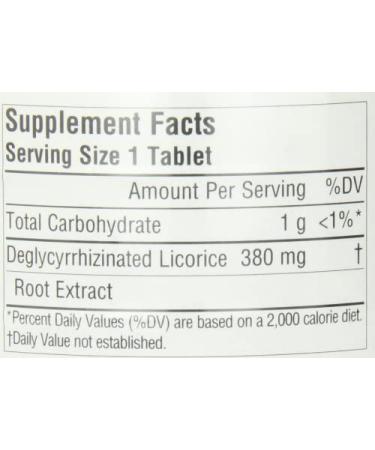 Planetary Herbals DGL Licorice 200 Chewable Tablets - Digestion Support - Buy Online on GoSupps.com