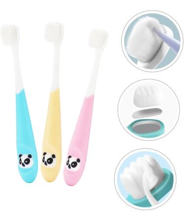 Minkissy 3pcs Toothbrush Teether Toy for Babies - Soft Bristles Small Head ABS - Safe & Fun Teething Solution - Buy Online on GoSupps.com
