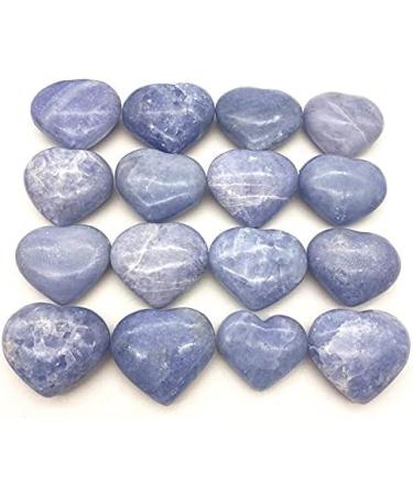 1pc Natural Blue Celestite Heart Shaped Hand Made Quartz Crystal Gemstones Stone Natural Stones and Crystal Stone Mineral Specimen - Buy Online on GoSupps.com