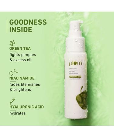 Plum Green Tea Face Moisturizer | Squalane Niacinamide & Hyaluronic Acid | Ultra Hydrating & SLS/Paraben Free | Fresh Clear Skin for Men & Women | 1.69 Fl OZ - Buy Online on GoSupps.com