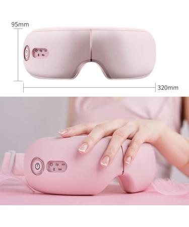 Abhi Electric Eye Massager with Heat & Vibration - Portable Relief for Eye Pollution & Circles - Foldable Pink Eye Care Device - Buy Online on GoSupps.com