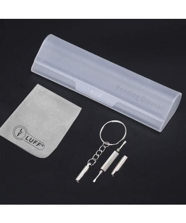 LUFF 4Pcs Anti-Blue Ray Reading Glasses - Portable Ultralight Readers 2.25X in Black | International Shipping Available - Buy Online on GoSupps.com