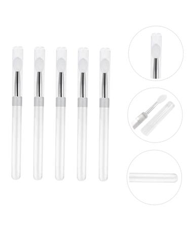 5pcs Silicone Lip Brush Set - Lip Balm Lip Mask Eyeshadow & Makeup Applicator for Women - Perfect Beauty Supply for Flawless Application - Buy Online on GoSupps.com