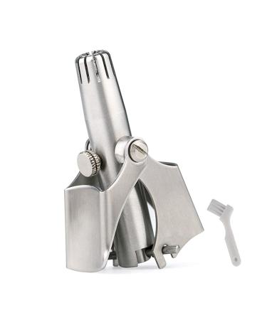 KEMEI Nose Hair Trimmer for Men Manual Stainless Steel Ear Waterproof Allergy-Free Manual Battery-Free