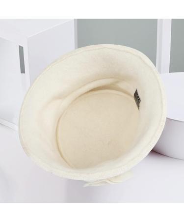 Sumolux Women's Vintage Floral Wool Beret Hat - French Style Cloche Winter Hat in White - Buy Online on GoSupps.com