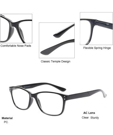 JOSCHOO 5-Pack Reading Glasses - Quality Spring Hinge Readers for Men & Women (1.25) - Mix Color Set - Buy Online on GoSupps.com