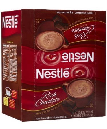 Instant Hot Cocoa Mix Rich Chocolate .71oz 50/Box Sold as 50 Each by Nestl