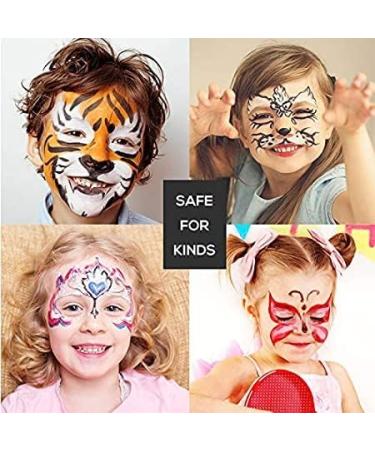 Maydear Kids Face Paint Kit - 14 Large Water-Based Colors Palette | Professional Grade Face Paints Safe for Sensitive Skin - Buy Online on GoSupps.com