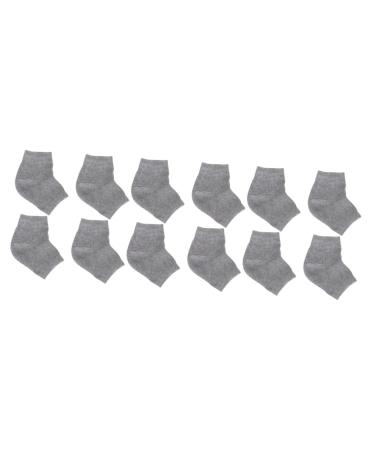 POPETPOP 6 Pairs Gel Heel Sleeves Feet Cracked Socks Mens Socks Gel Foot Socks Dry Feet Socks Man Socks Stocking Stuffers for Guys Heel Socks Moisturizing Casual Socks Men and Women