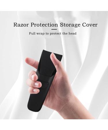1 Pack Razor Case Silicone Waterproof Razor Holder Shaver Case Portable Travel Razor Proector Case Travel Razor Organizer Cover for Travel Black - Buy Online on GoSupps.com