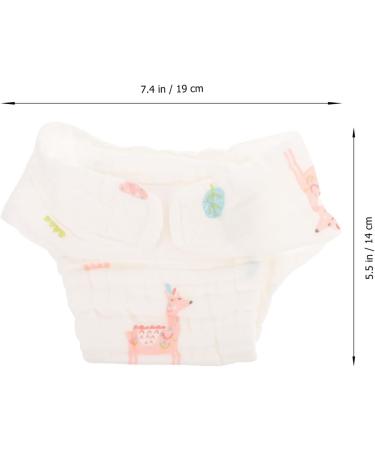 Ibasenice 2 STK Cotton Diapers for Girls | Premium Fabric Baby Diaper Pants | Soft Pure Cotton Gauze for Newborns - Buy Online on GoSupps.com