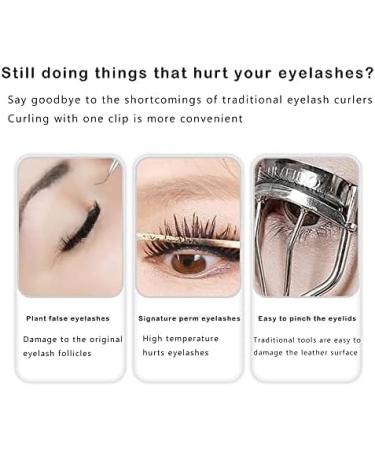 Heated Lash Curler 2024 - Electric Eyelash Curler with 4 Temperature Settings USB Rechargeable Long-Lasting Battery for Flawless Lashes - Buy Online on GoSupps.com