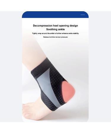 Adjustable Elastic Ankle Brace for Men & Women - Breathable Compression Sleeve for Foot Support - Easy to Wear - Black - Buy Online on GoSupps.com