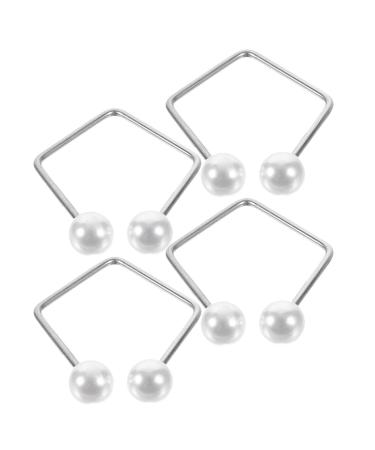 Homoyoyo Appareil pour Creuser les Joues 4 Pi ces en Acier Inoxydable et Boule Blanche Entra neur de Fossettes du Visage Outil d'Exercice Facial Portable pour Soins Peau et Beaut du