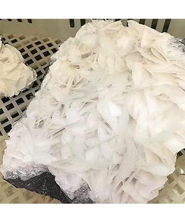 1pc Natural Stones Crystals Cluster raw Specimen White Rose Calcite for Decoration 1000-1300g - Buy Online on GoSupps.com