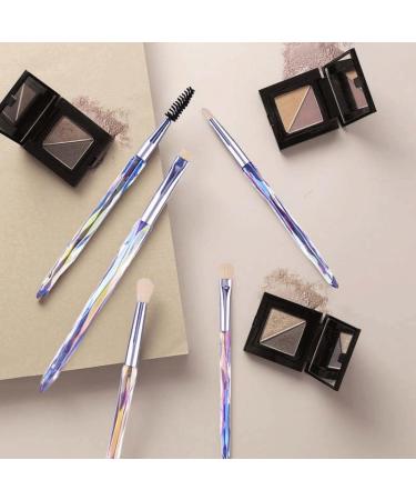 7 Piece Crystal Makeup Brush Set - Dazzling Transparent Handles | Complete Beauty Tools for Flawless Application - Buy Online on GoSupps.com
