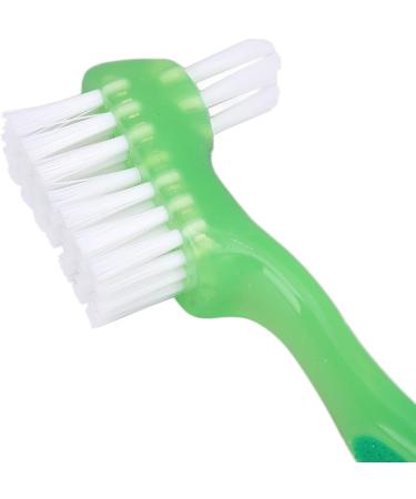 Denture Brush Set for Seniors - Professional Daily Cleaning Toothbrush - Green Denture Cleaner - Buy Online on GoSupps.com