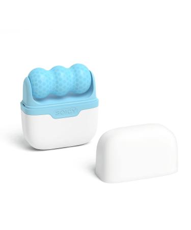 Hanmier Ice Roller for Face - Cold Facial Massage Tool for Puffiness, Migraine Relief & Skin Care - Blue - Buy Online on GoSupps.com