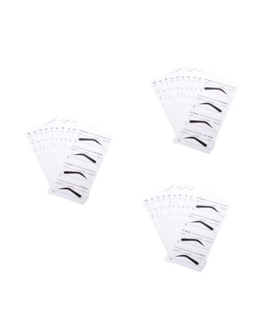 FOMIYES 30 Pcs Eyebrow Shaping Stencils Eyebrow Card Eyebrow Template Stencils Suite Seal Eyebrow Shape