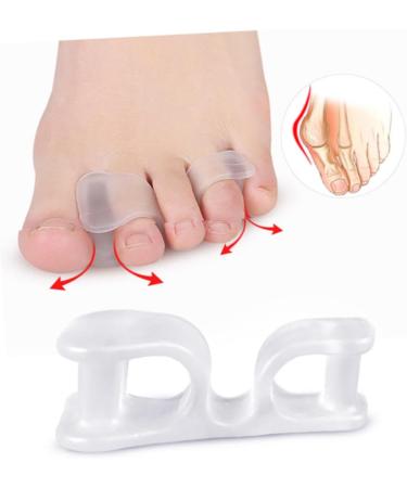 NOLITOY Toe Separators - 4 Pairs Big Toe Straightener & Bunion Protector for Men & Women | Comfortable Foot Care Brace & Splint - Buy Online on GoSupps.com