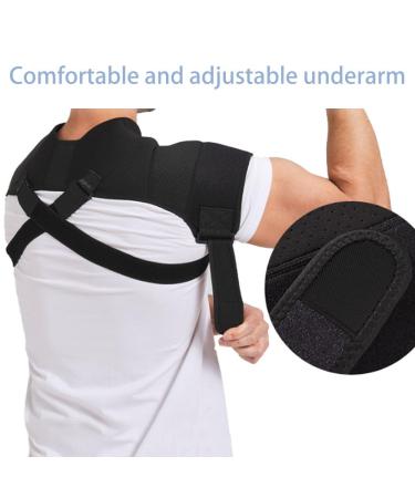 Double Shoulder Support Protector Shoulder Strap Brace for Women Men Sports Protective Gear Adjustable Shoulder Support Clavicle Brace Posture Corrector Shoulder Wrap Protector for Lifting Sports S/M(Suitable for shoulder width 36-39cm) - Buy Online on GoSupps.com