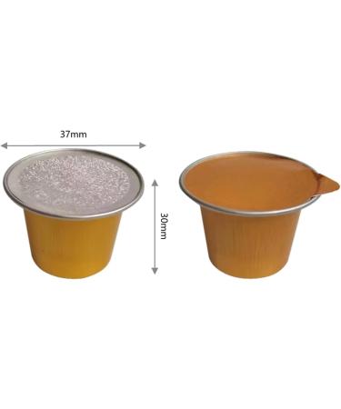 PTILSERY 100 Pieces Empty Coffee Capsule Cups Aluminum-Foil Coffee Capsule with Self Adhesive Seal Stickers Disposable Coffee Pods Coffee Capsule Black - Buy Online on GoSupps.com