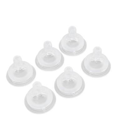 Silicone pacifier 6-part baby pacifier for newborns breastfeeding baby one-piece leak-proof safe soft soft made of silicone wide mouth nibble-pacifier feeding with powder