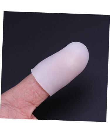 Buy Minkissy 2 PC Toe Caps - Toe Sleeve & Corn Protectors White Size 2 | Comfortable Foot Care for All - Buy Online on GoSupps.com