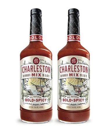 Charleston Mix - Premium, All Natural Bloody Mary Mix. Bold & Spicy 32oz (2 bottles) Bold & Spicy 32 Fl Oz (Pack of 2) - Buy Online on GoSupps.com