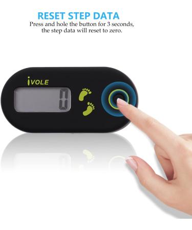 BESPORTBLE 3D Digital Pedometer - Clip-on Step Counter for Walking, Track Steps, Miles, Calories & Time - Buy Online on GoSupps.com