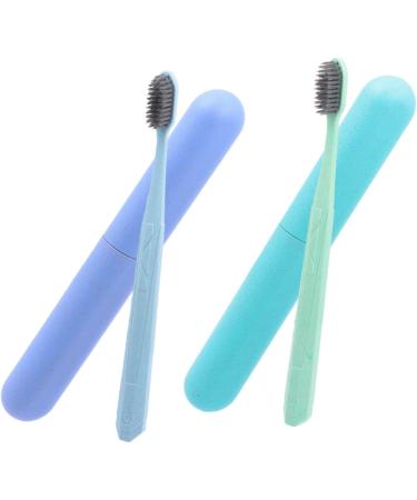 Minkissy 4-Piece Travel Toothbrush Set | Ultra Soft Bristles & Portable Case | Ideal for Adults | Durable PP Materials - Buy Online on GoSupps.com