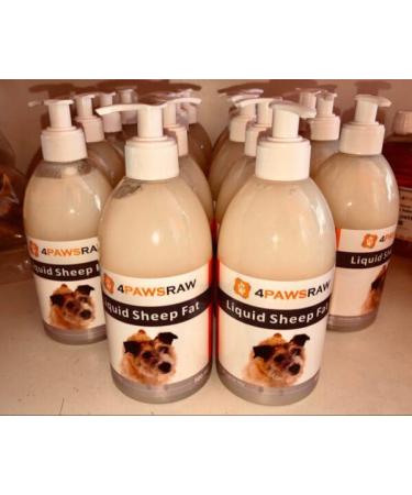 4PAWSRAW Liquid Sheep Fat 100% natural food supplement for your dog (1 Litre)