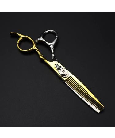 Hair Cutting Scissors 6 Inch Professional Japan 440c Steel Gold Scissor Crown Hair Scissors Haircut Thinning Barber Cutting Shears Hairdressing Scissors Set - Buy Online on GoSupps.com