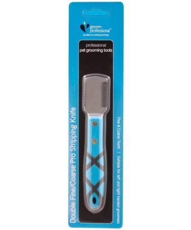 GROOM PROFESSIONAL Stripping Knife for Dogs - Hand Stripping Knife for Grooming - Professional Hair Stripping - Ideal for Medium Thickness Coats - Comfortable Grip Handle Fine/Coarse - Buy Online on GoSupps.com