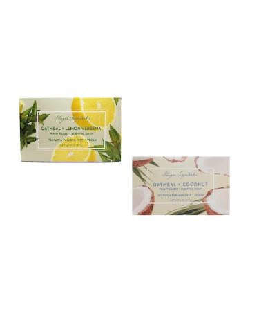 Soapworks Oatmeal & Lemon Verbena and Coconut Soap Net.Wt 6.25oz (2PK)