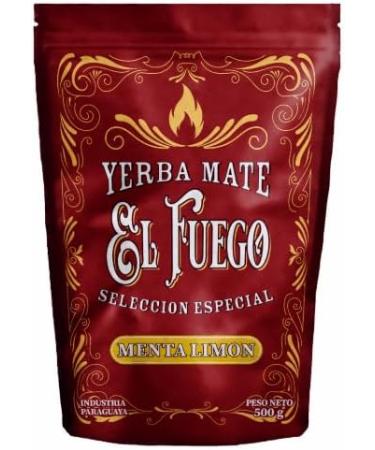 El Fuego Menta Limon 0 5kg | Th de mat fortement stimulant | Th de mat du Paraguay | Menthe et citron | Th de mat fum | Parfait pour terer | 500g - Buy Online on GoSupps.com