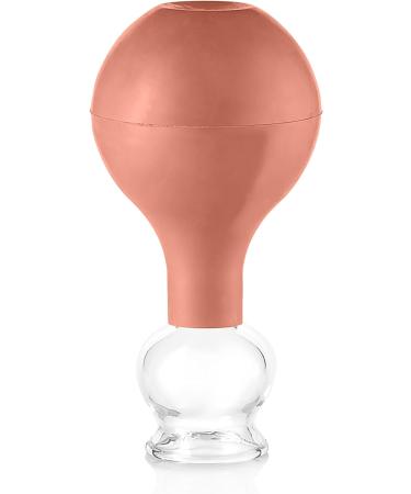 Pulox Real Glass Cupping Set - 3 Sizes (25mm 32mm 40mm) with Suction Ball | Premium Brown Cupping Therapy - Buy Online on GoSupps.com