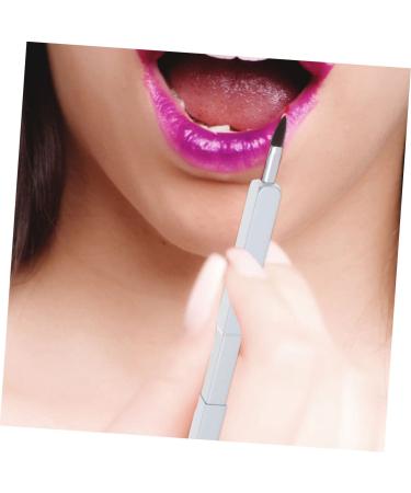 FRCOLOR 3pcs Makeup Brush Set - Lipstick Applicator & Small Mirrors - Portable White Lip Brush Tool Kit for Crafts - Buy Online on GoSupps.com