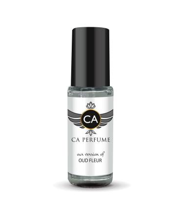 CA Perfume Impression of Oud Fleur Unisex Perfume Oil Woody Chypre Scent Long Lasting Fragrance for Women and Men Travel Size Mini Perfume Sample TSA Ready Body Oil Roll-on 0.14 Fl Oz 4ml