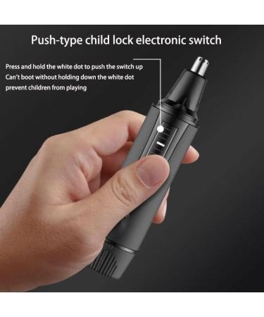 Lightweight Portable Electric Eyebrow Trimmer | Nose & Ear Hair Trimmer with Child Lock & Light Ideal for Travel - Buy Online on GoSupps.com