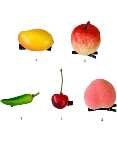 XIAHIOPT Women Girl Hair Fixing Funny Fruit Hairclip Women Girl Haipin Hair Decorations Household Accessory for Adults Cherries - Buy Online on GoSupps.com