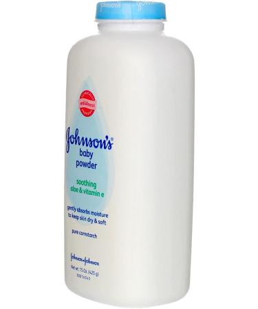 Johnson's Baby Powder Aloe & Vit E 15 Oz (4 Pack) - Gentle Formula for Delicate Skin - Buy Online on GoSupps.com