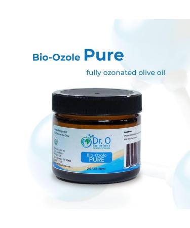 Bio-Ozole Pure Fully Ozonated Olive Oil - 2 oz Glass Jar | Premium Natural Skincare & Wellness Product - International Shipping Available - Buy Online on GoSupps.com