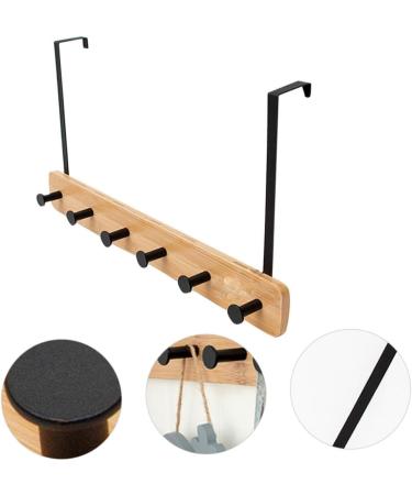 CHILDWEET Towel Hangers Coat Hanger Coat Hook Wall Mount Towel Holder Towel Rack with Shelf Coat Hooks No Punching Door Hook 6 hooks Khaki - Buy Online on GoSupps.com