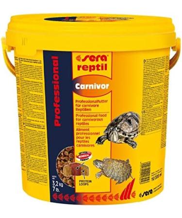 Sera Reptil Professional Carnivor Nature 10L - Premium Two-Component Feed for Carnivore Reptiles & Water Turtles - 3.3kg - Buy Online on GoSupps.com
