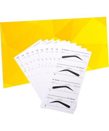 FOMIYES 10pcs Eyebrow Stencils Eyebrows Shape Reusable Eyebrow Stencil Template Suite - Buy Online on GoSupps.com