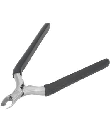 Cuticle Puller Dead Skin Remover Ergonomic Non-Slip Handle Stainless Steel Inline Spring Nail Clipper for Home Nail (Black) - Buy Online on GoSupps.com