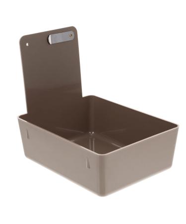 Beaupretty Night Guard Box Plastic Holder Storage False Teeth Bath Fixing Seat Pc Grey