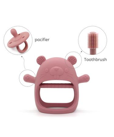 KRA Silicone Baby Teething Toy | BPA Free | Anti Choking Hazard | Handheld Teething Soothing Toy for Infants 3+ Months (Powder Blue) - Buy Online on GoSupps.com