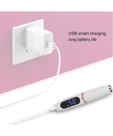 Heated Eyelash Curler USB Rechargeable Electric Heating Eyelash Curler 2 Temperature Eyelash Curler with Built-in Comb Fast Heating for Women (White) - Buy Online on GoSupps.com